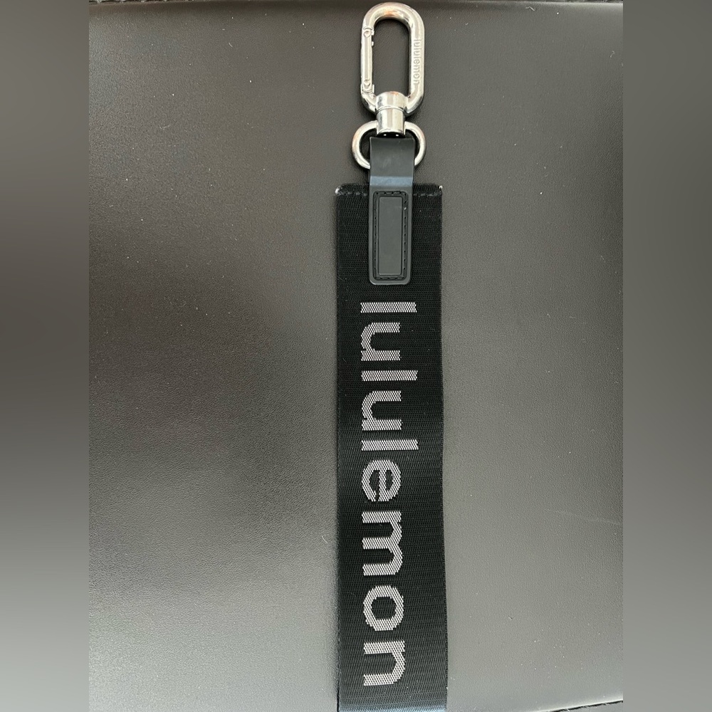 Lululemon Keychain - Silver and Black